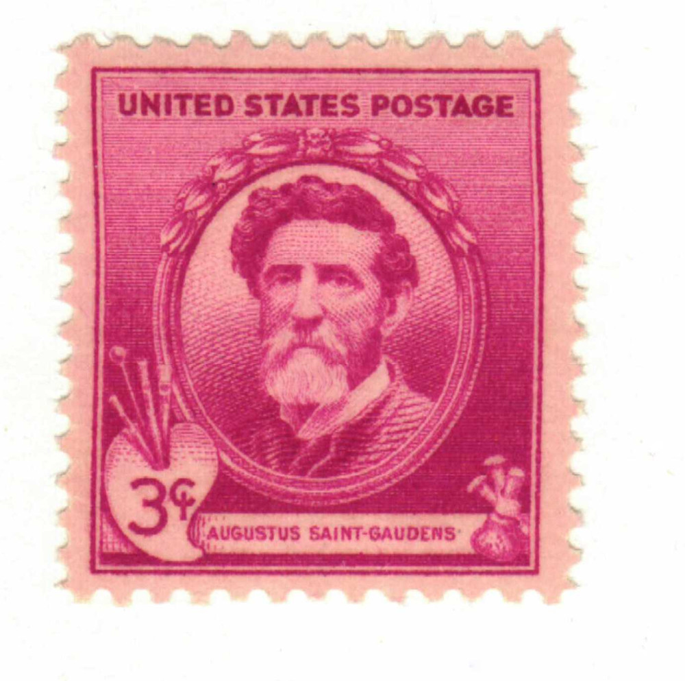 886 - 1940 3c Famous Americans Series: Augustus Saint-Gaudens