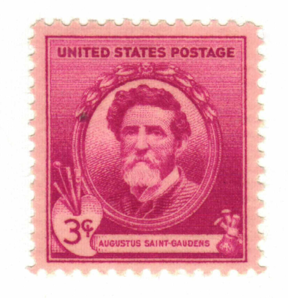 886 - 1940 3c Famous Americans Series: Augustus Saint-Gaudens