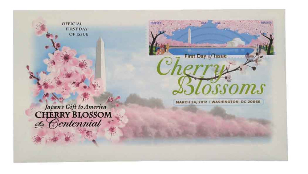 4651-52 - 2012 First-Class Forever Stamp - Cherry Blossom
