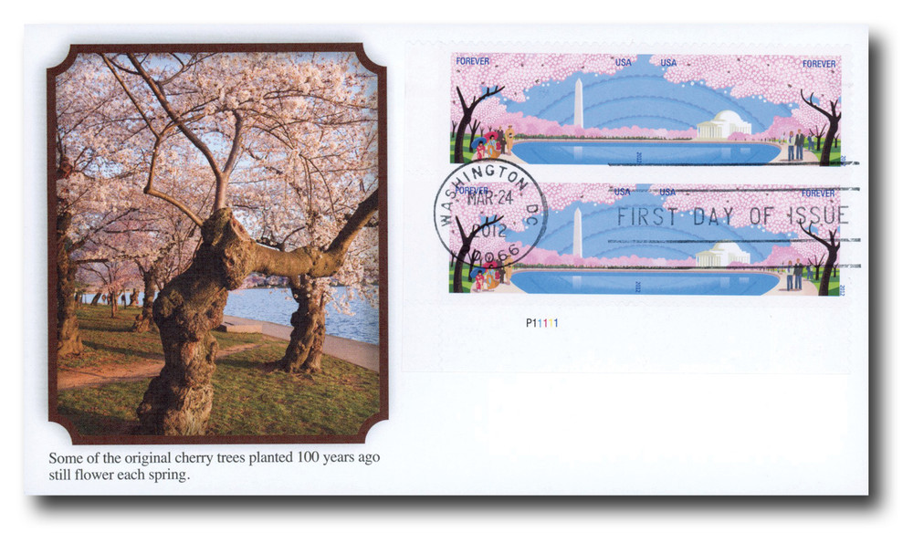 4651-52 - 2012 First-Class Forever Stamp - Cherry Blossom