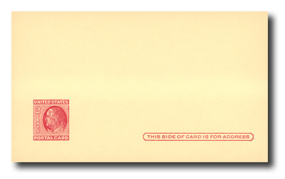 UX38 - 1951 2c Postal Card - Franklin - Mystic Stamp Company