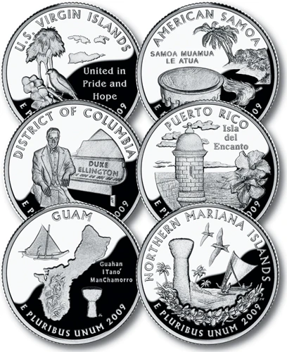 M10480 - 2009 District of Columbia and Territory Quarters, P & D