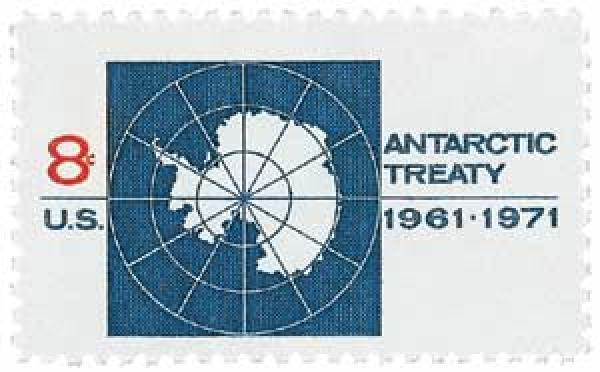1431a - 1971 8c Antarctic Treaty, Tagging Omitted - Mystic Stamp
