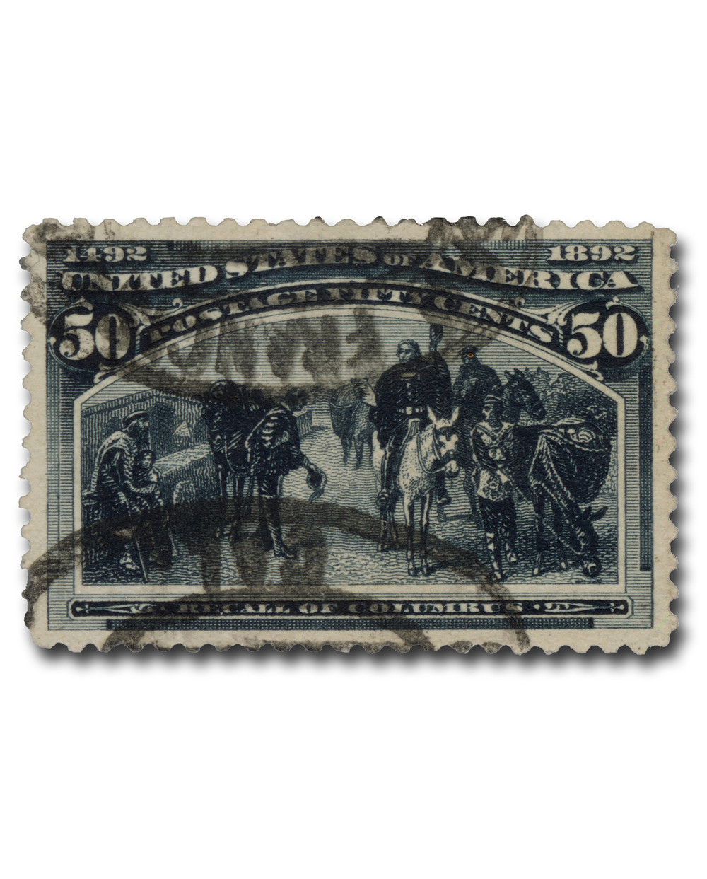 240 - 1893 50c Recall of Columbus, Slate Blue - Mystic Stamp Company