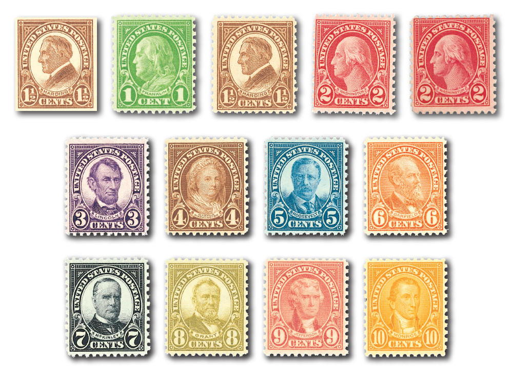 切手42 631-42 - 1926-28 Regular Issues, Perf. 11x10.5, Set of 13 Stamps