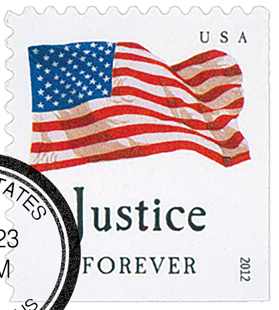 4648 - 2012 First-Class Forever Stamp - Flag and 