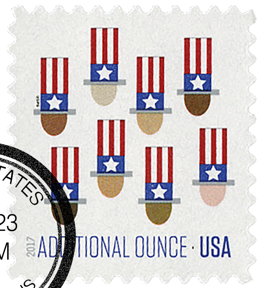 5174 - 2017 21c Uncle Sam's Hat - Mystic Stamp Company