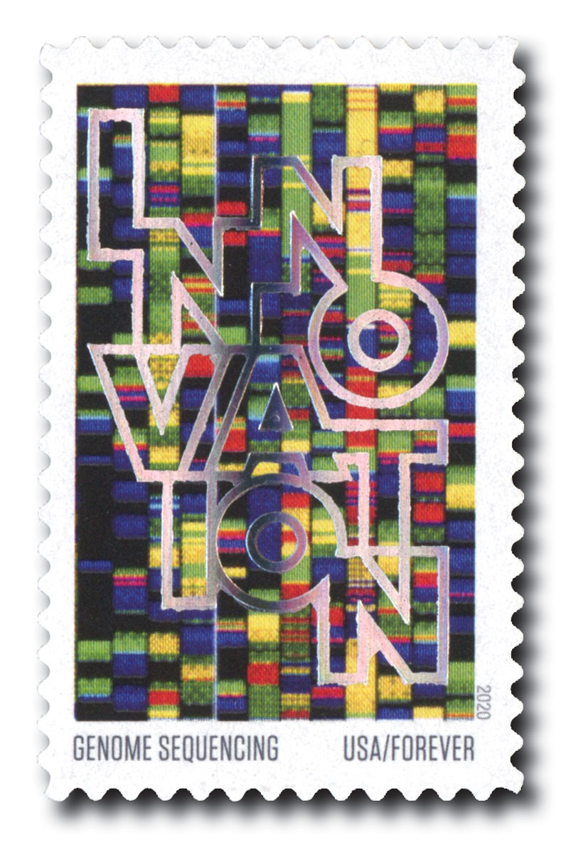 5516 - 2020 55c First-Class Forever Stamps - Innovation: Genome