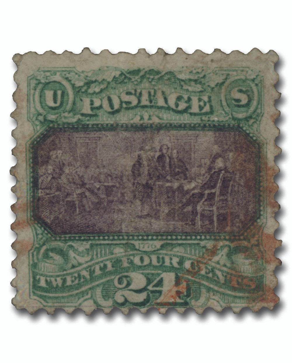 520625 -- Used Red Cancel -- Used Stamp(s) -- small flaws
