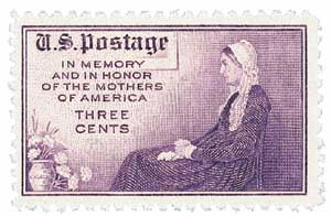 737 - 1934 3c Mothers of America, Purple, Perf. 11x10.5 - Mystic