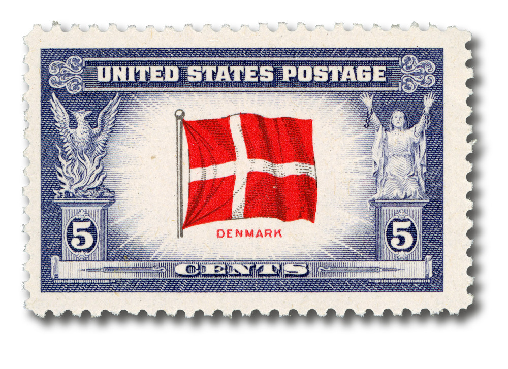 ancien petit FANION / WIMPEL PENNANT )) FREDERIKSHAVN FI *** DENMARK