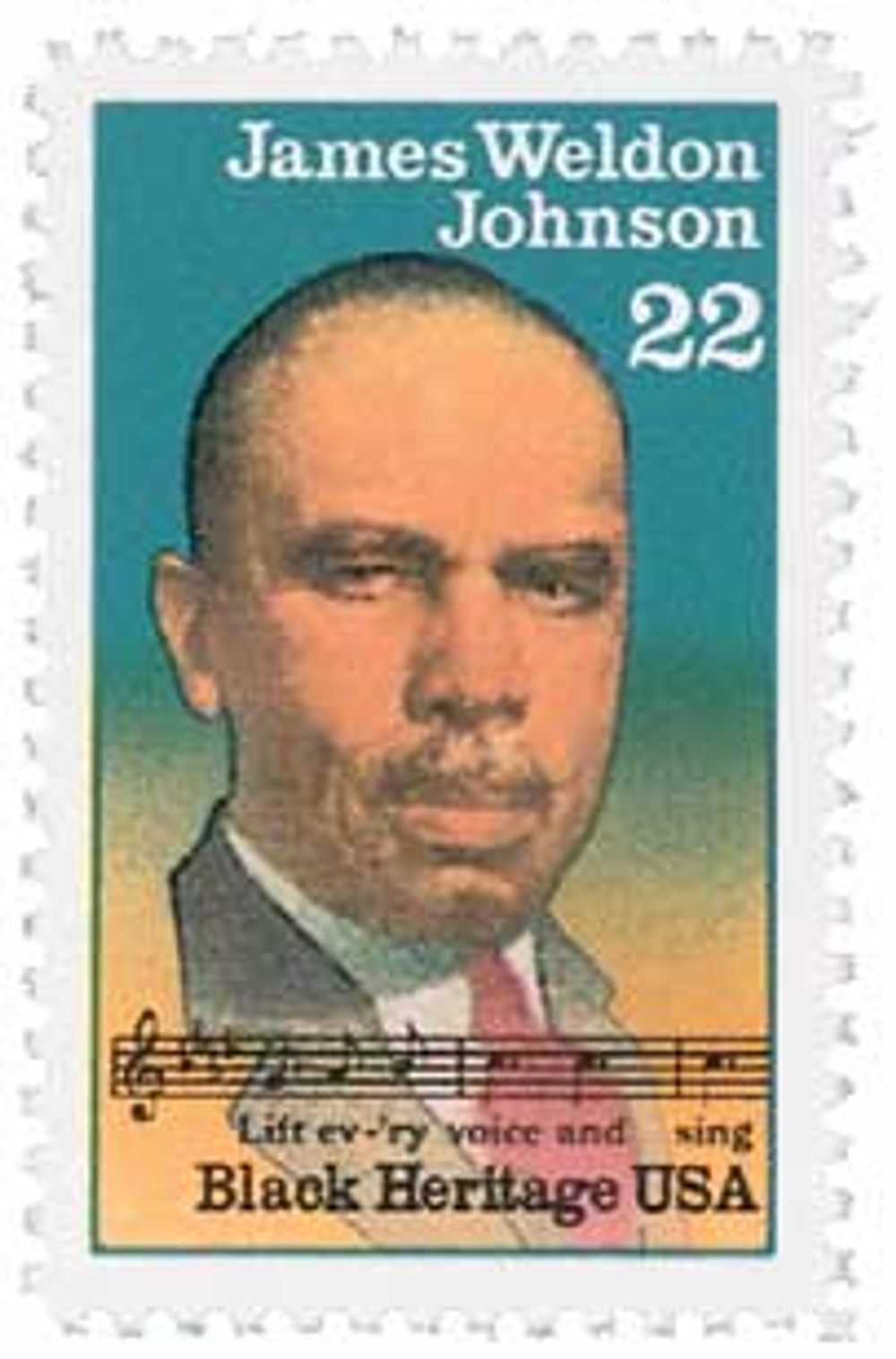 2371 - 1988 22c Black Heritage: James Weldon Johnson