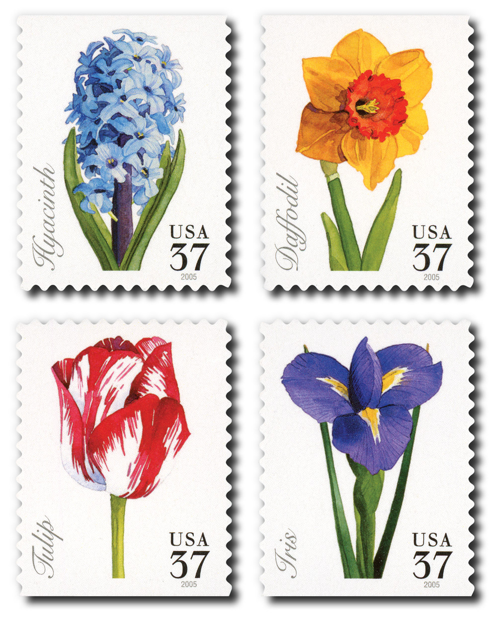 SPRING flower様確認用 3900-03 - 2005 37c Spring Flowers - Mystic Stamp Company