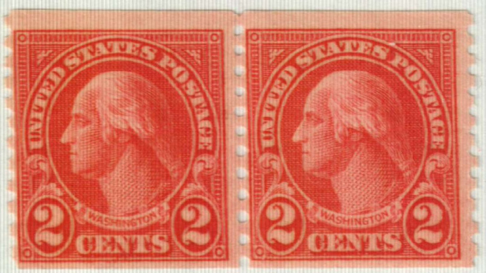 599A - 1929 2c Washington, Carmine, Type II, Perf. 10