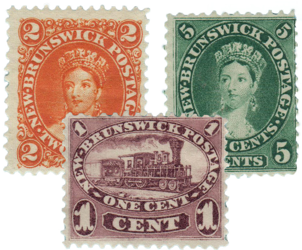 6-8 - 1860-63 New Brunswick - Mystic Stamp Company