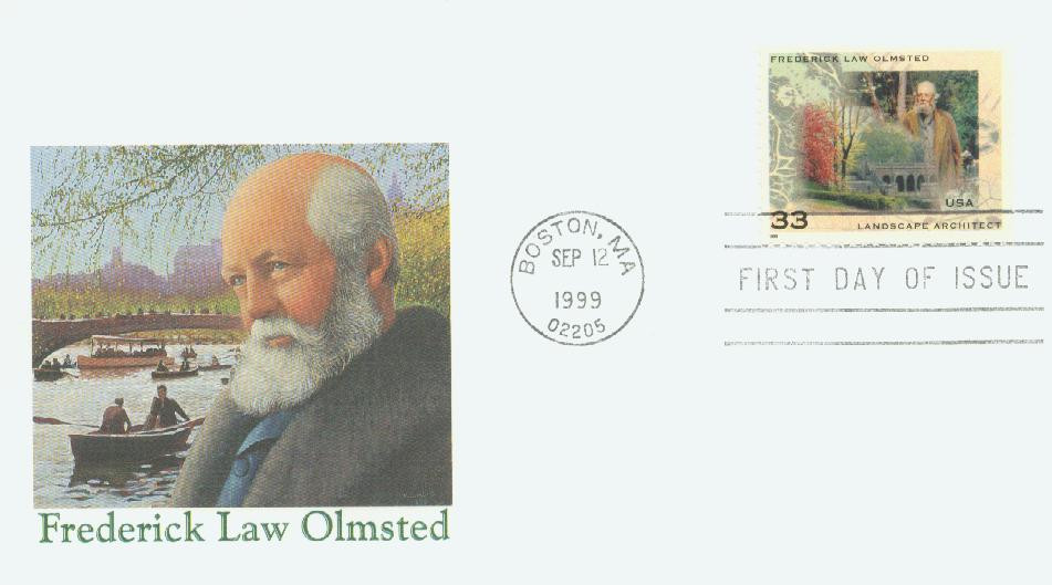 3338 - 1999 33c Frederick Law Olmsted - Mystic Stamp Company