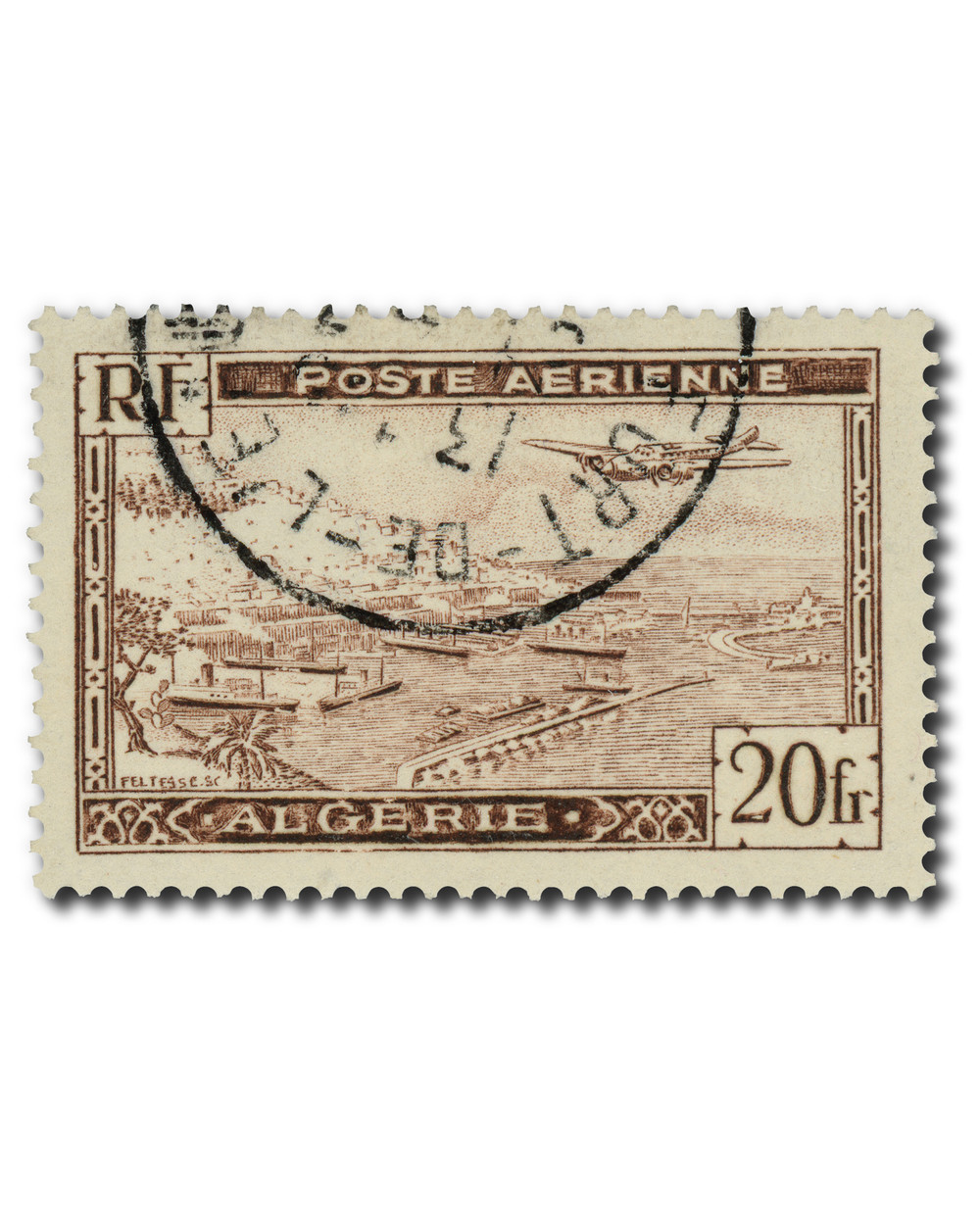 C4A - 1946 Algeria - Mystic Stamp Company