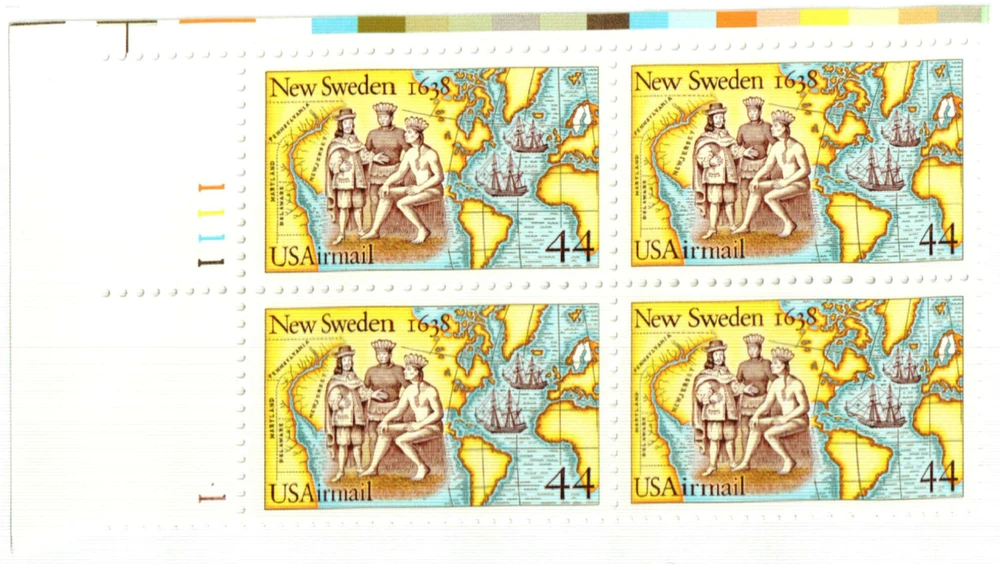 C117 - 1988 44c U.S. & Sweden Joint Issue - Mystic Stamp Company