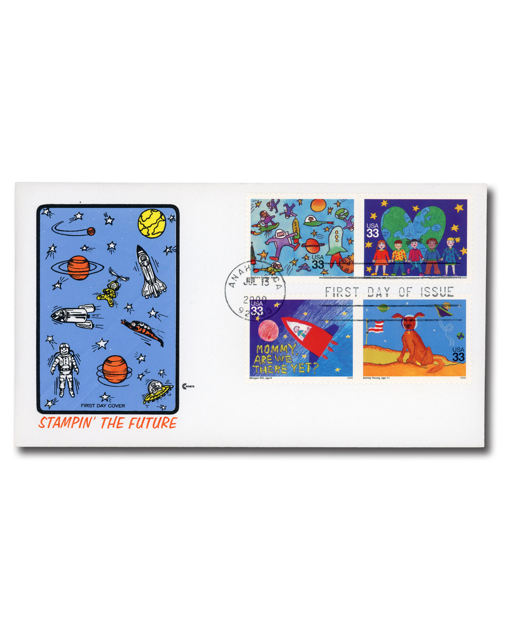 3414-17 - 2000 33c Stampin' the Future - Mystic Stamp Company