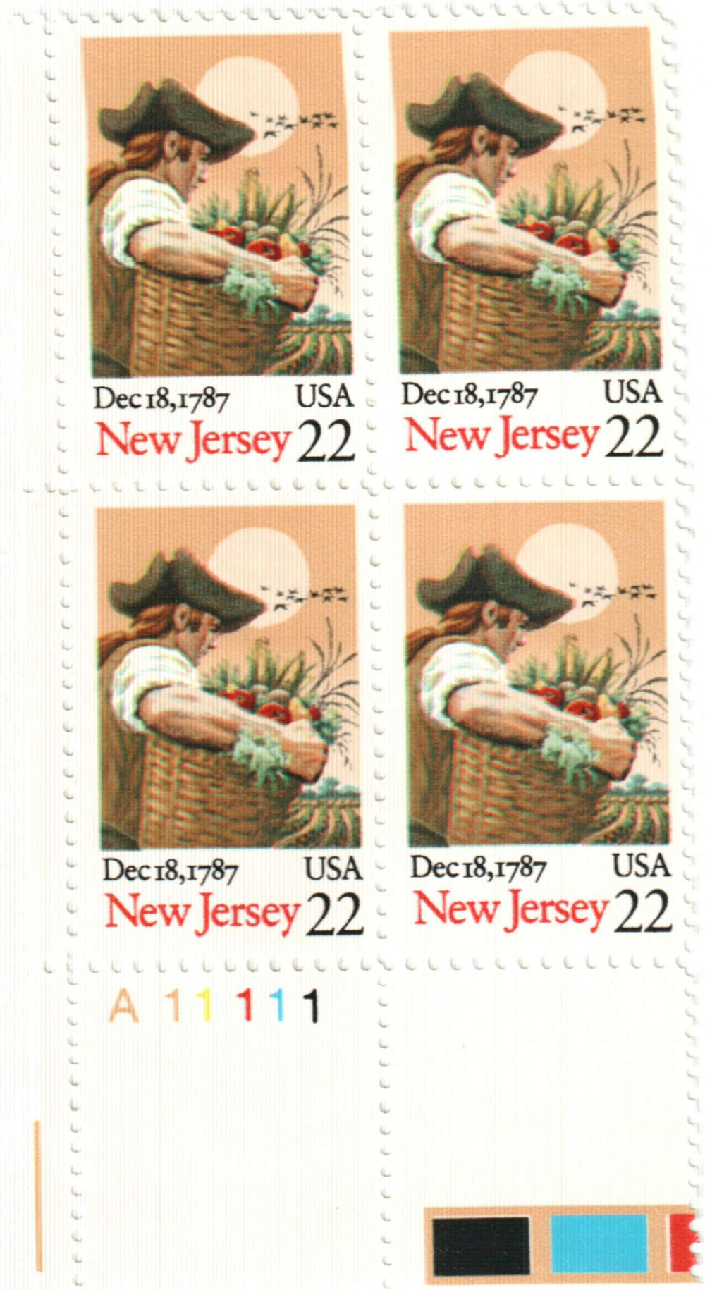 312537 -- Mint Plate Block -- Mint Stamp(s)