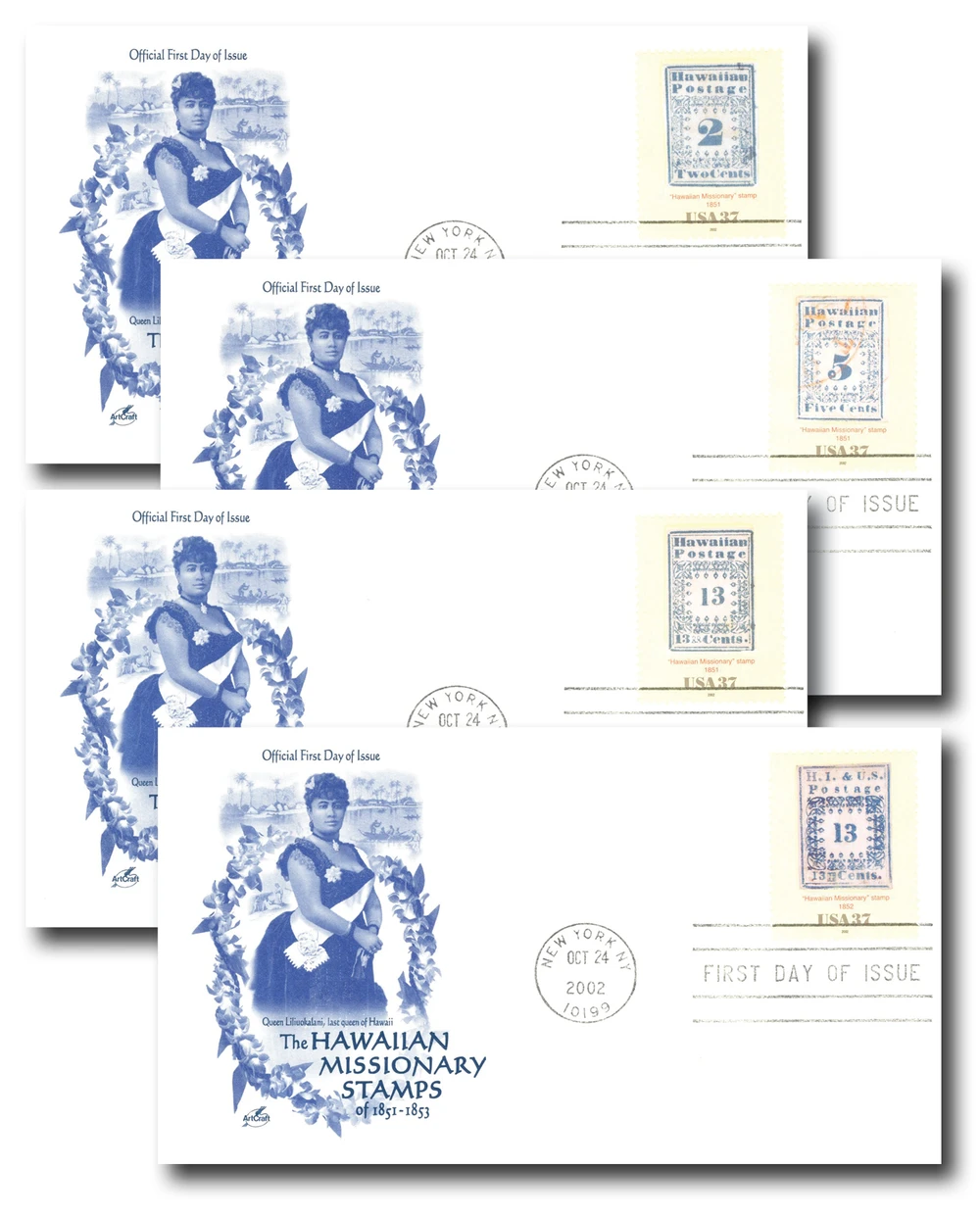 3694 - 2002 37c Hawaiian Missionaries - Mystic Stamp Company