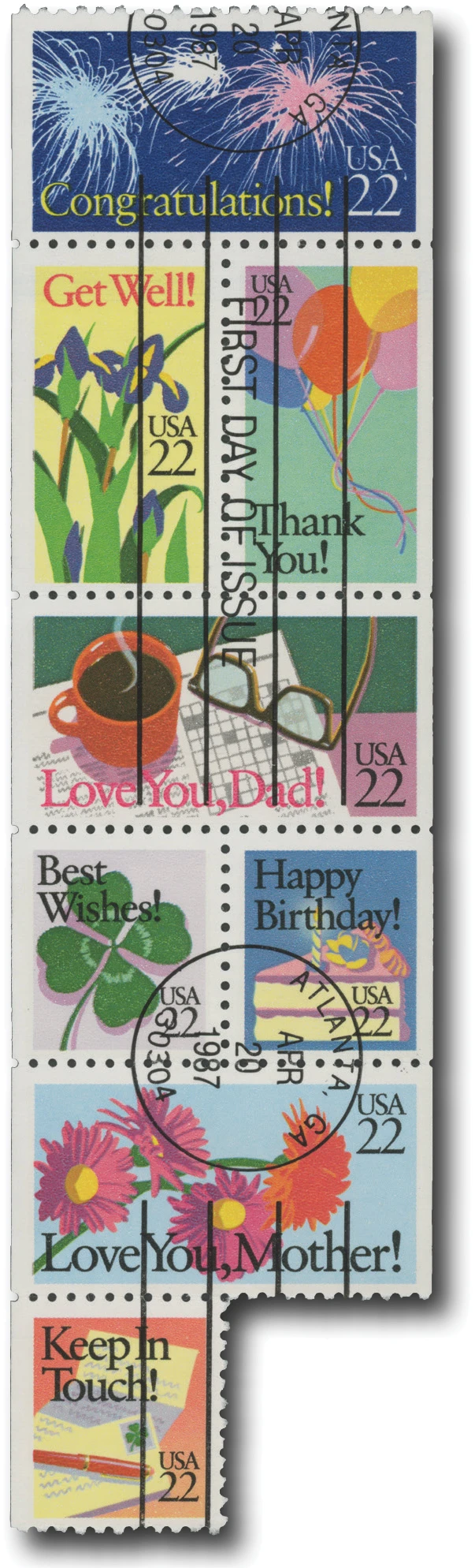 2267-74 - 1987 22c Special Occasions - Mystic Stamp Company