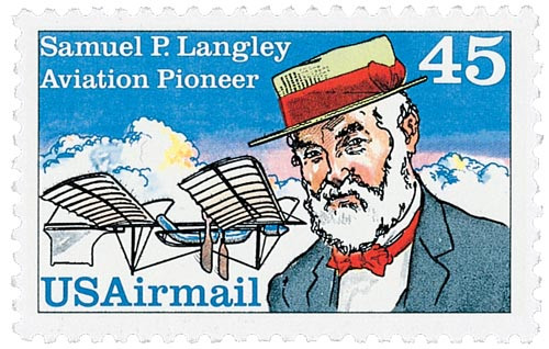 C118 - 1988 45c Aviation Pioneer Samuel P. Langley - Mystic Stamp