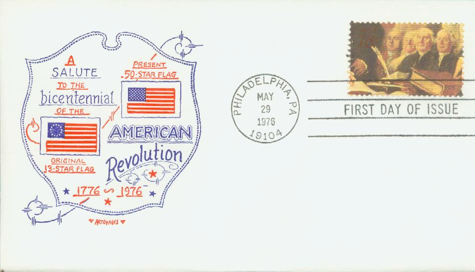 1687c - 1976 18c American Bicentennial: Nelson Jr., Lewis