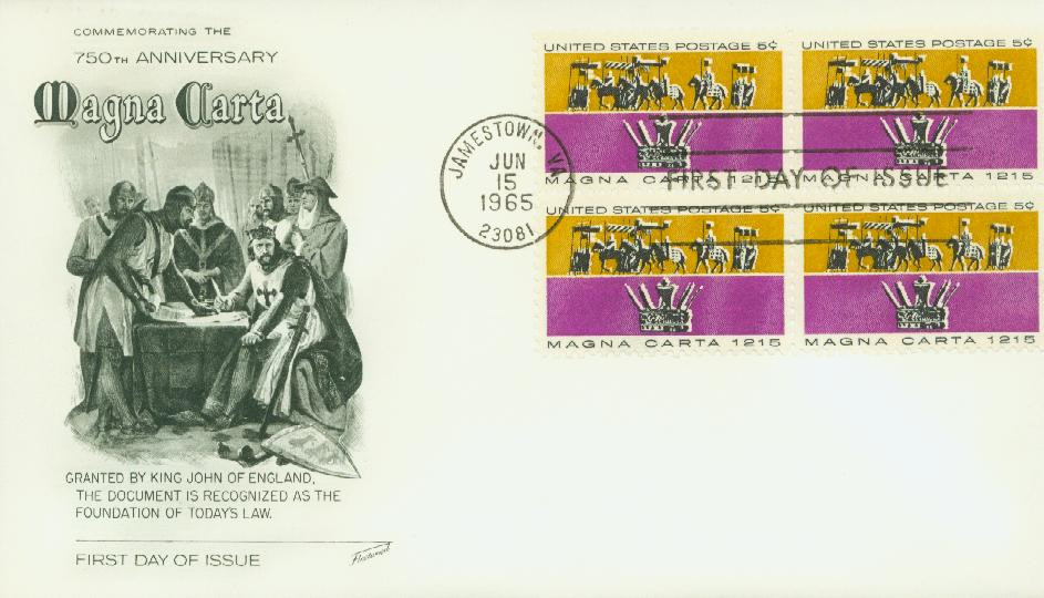 1265 - 1965 5c Magna Carta - Mystic Stamp Company