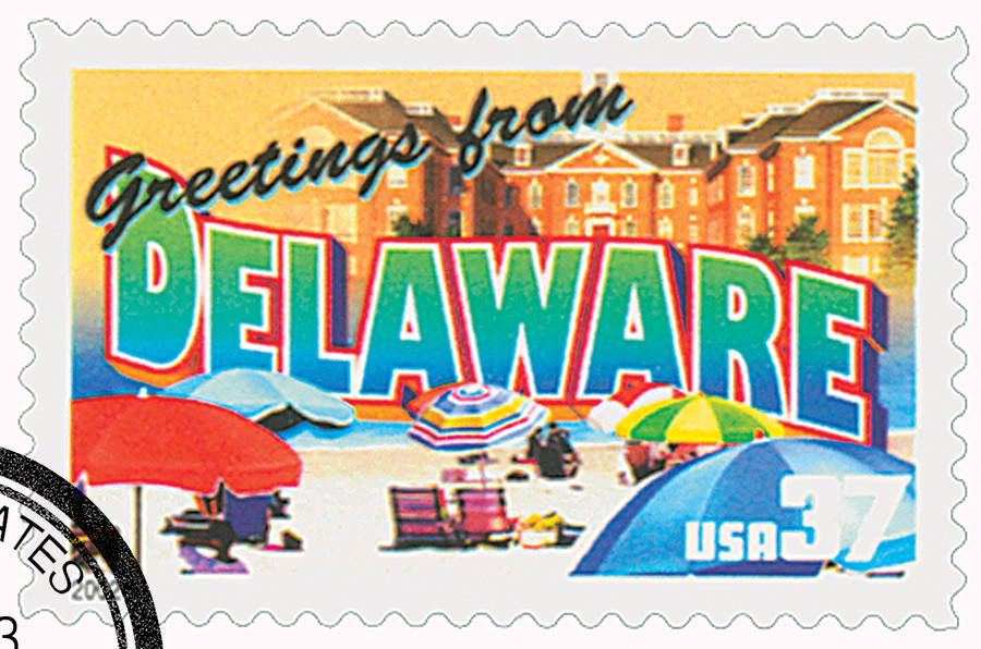 Metis Gretel CDセット（特典ポストカード付き） 3568 - 2002 34c Greetings From America: Delaware - Mystic Stamp