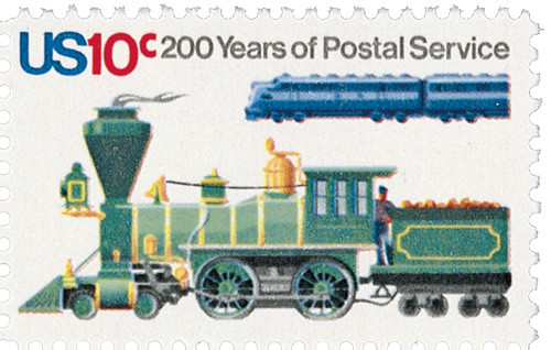 1573 - 1975 10c U.S. Postal Services Bicentennial: Locomotives
