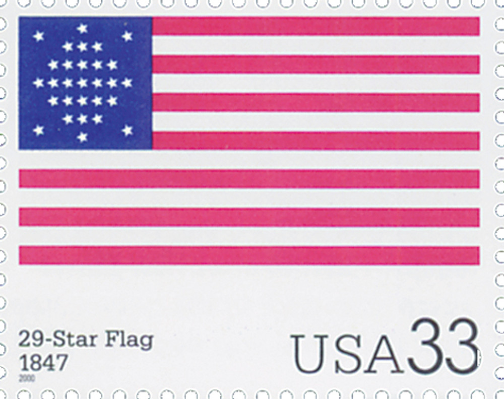 3403n - 2000 33c The Stars and Stripes: 29-Star Flag