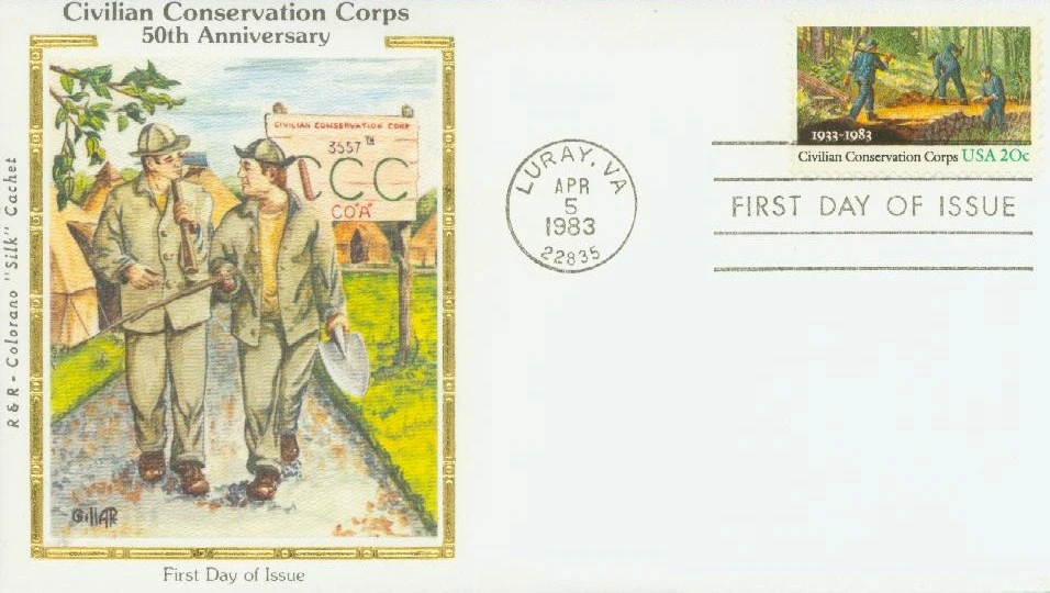 2037 - 1983 20c Civilian Conservation Corps 50th anniversary