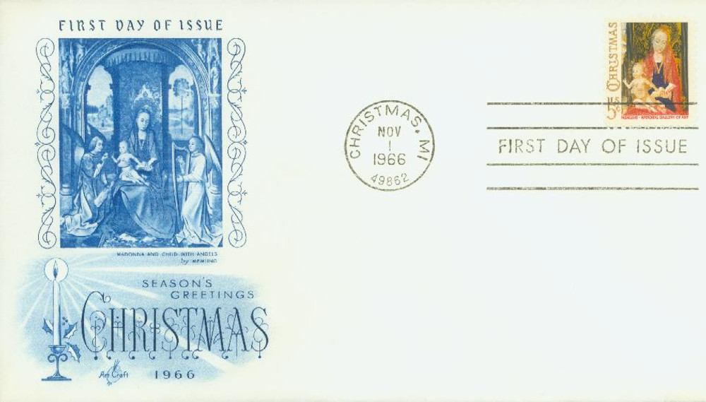 1321 - 1966 5c Madonna & Child - Mystic Stamp Company