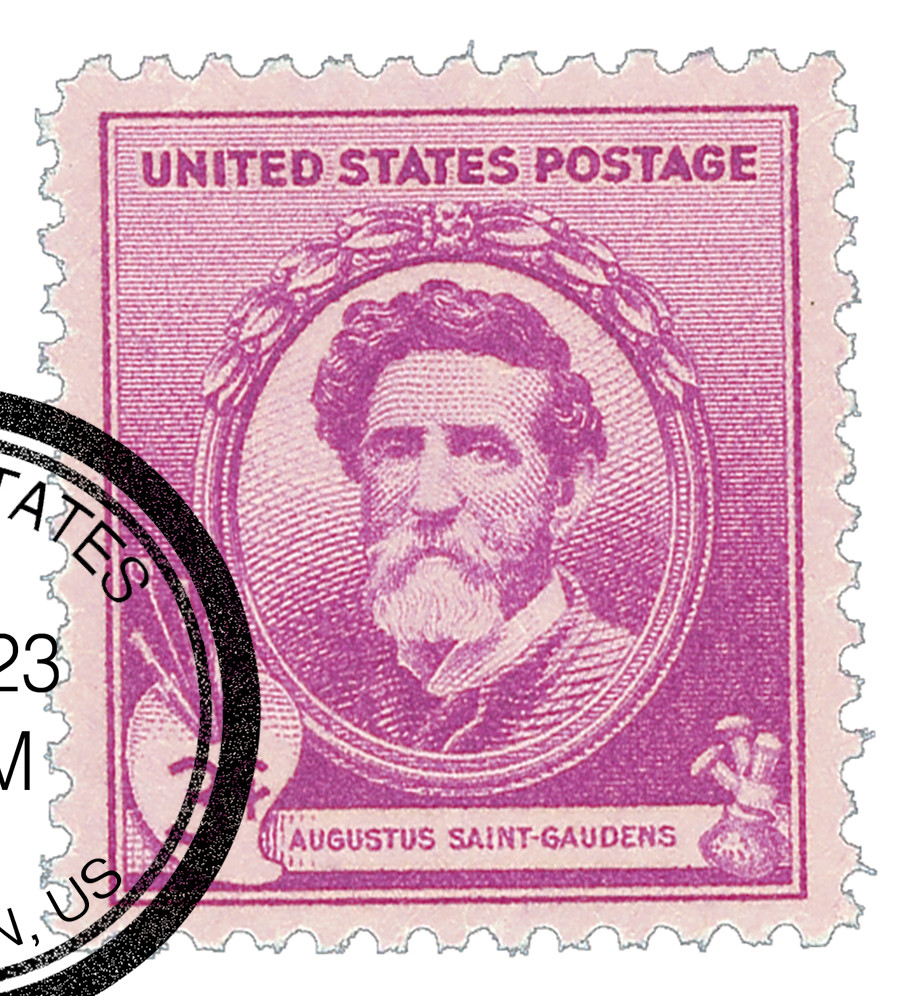 886 - 1940 3c Famous Americans Series: Augustus Saint-Gaudens