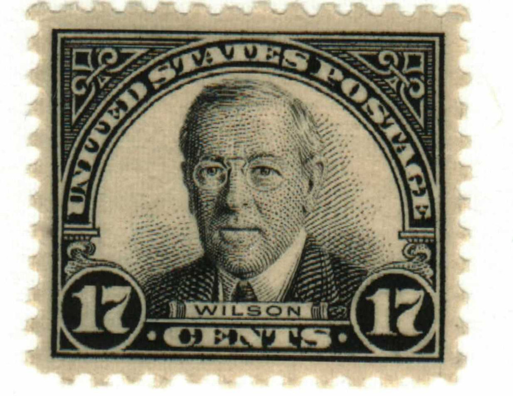 623 - 1925 17c Woodrow Wilson, Black, Perf. 11 - Mystic Stamp Company