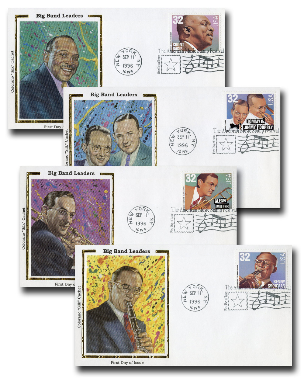 320688 -- Colorano Silk First Day Cover Set -- First Day Cover