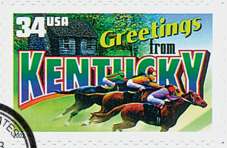 3577 - 2002 34c Greetings From America: Kentucky - Mystic Stamp