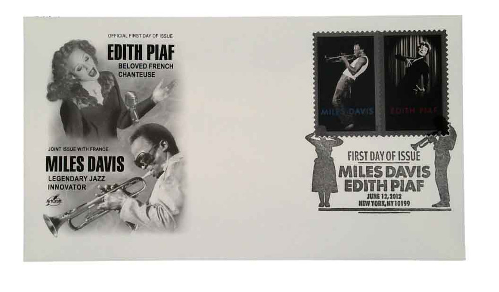 Timbre : 2012 France - États-Unis - ÉDITH PIAF
