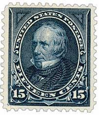 274 - 1895 15c Henry Clay, Dark Blue, Double Line Watermark, Perf