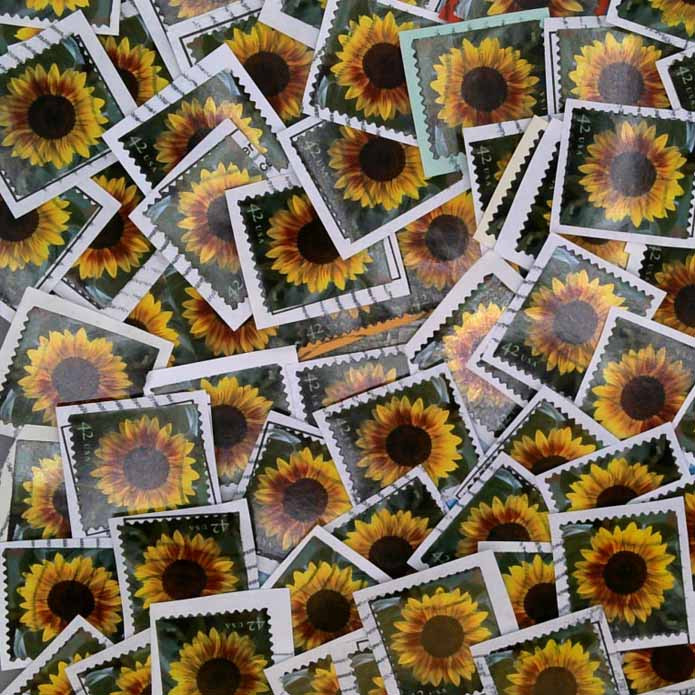 4347 - 2008 42c Sunflower - Mystic Stamp Company