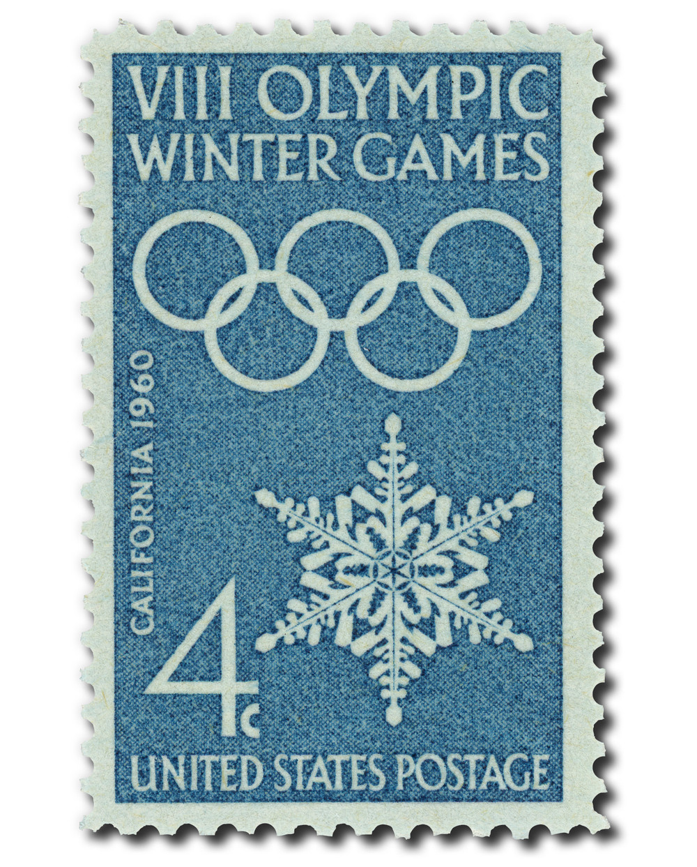 1146 - 1960 4c VIII Olympic Winter Games - Mystic Stamp Company