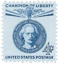 1159 - 1960 4c Champions of Liberty: Ignacy Paderewski - Mystic