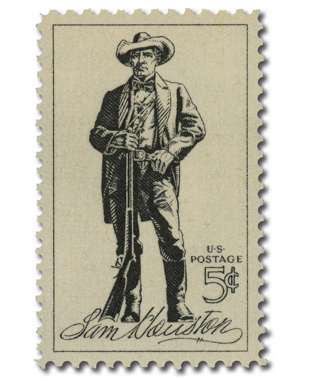 1242 - 1964 5c Sam Houston - Mystic Stamp Company