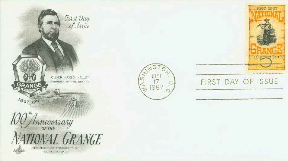 1323 - 1967 5c National Grange - Mystic Stamp Company