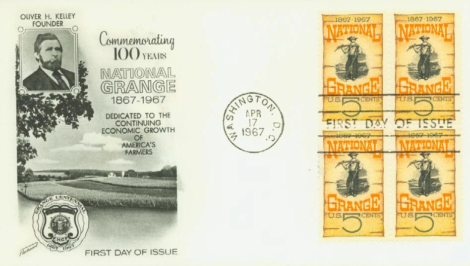 1323 - 1967 5c National Grange - Mystic Stamp Company