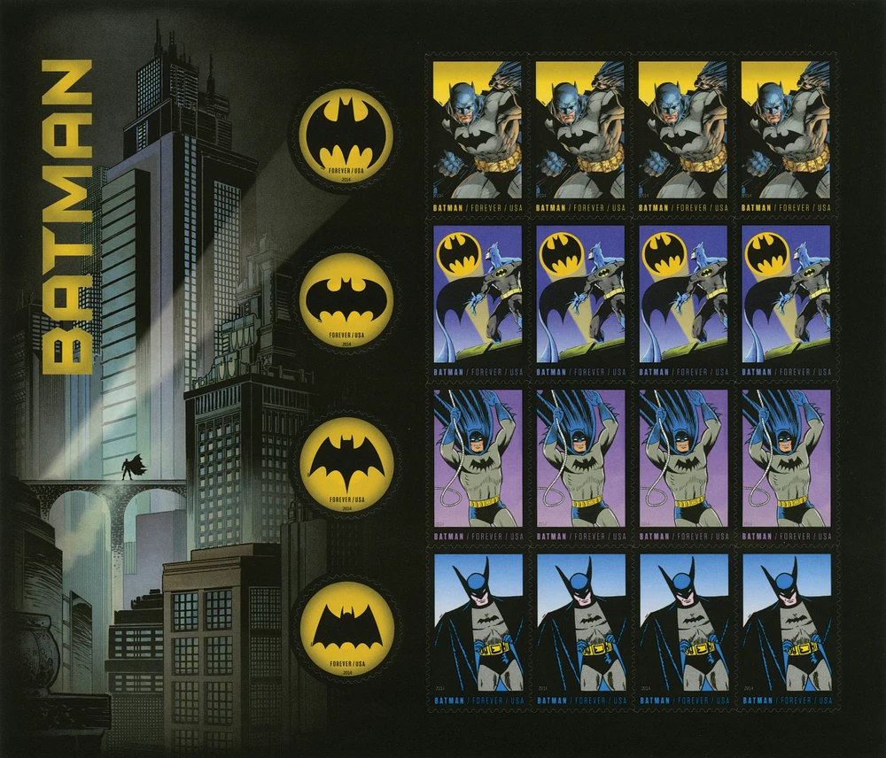 バッドマントランプ 4928-35 - 2014 49c Batman - Mystic Stamp Company