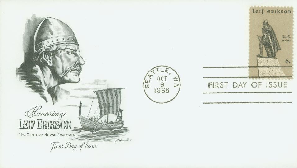 1359 - 1968 6c Leif Erikson - Mystic Stamp Company