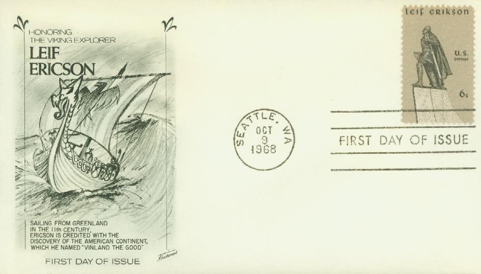 1359 - 1968 6c Leif Erikson - Mystic Stamp Company