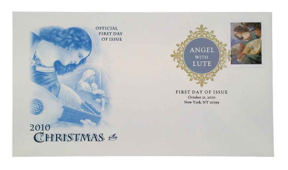 4477 - 2010 44c Angel with Lute - Mystic Stamp Company